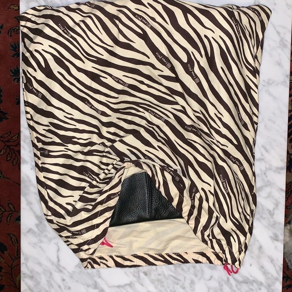 Linea Pelle Dylan Tote Bag Graphite Silver Great! - Picture 6 of 7